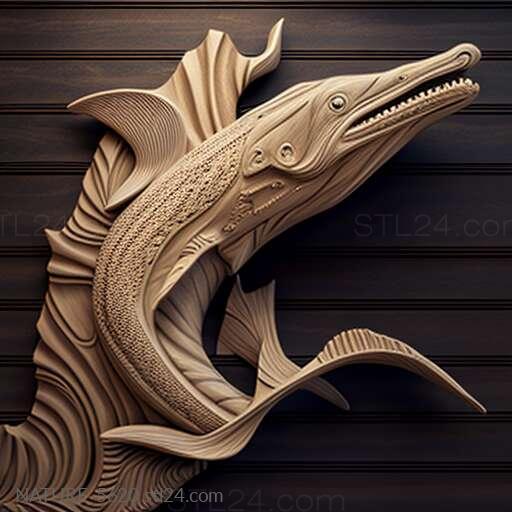 Nature and animals (st Liopleurodon 4, NATURE_5620) 3D models for cnc